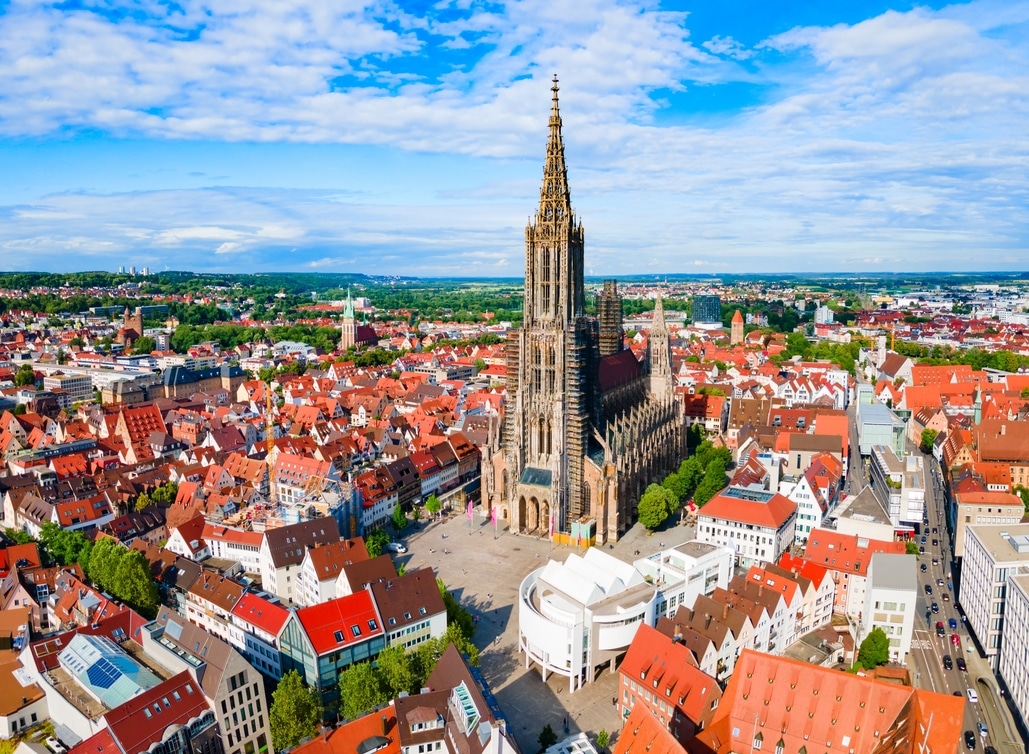 Blick auf stadt Ulm, ein Standort für IT Dienstleistungen für KMUs