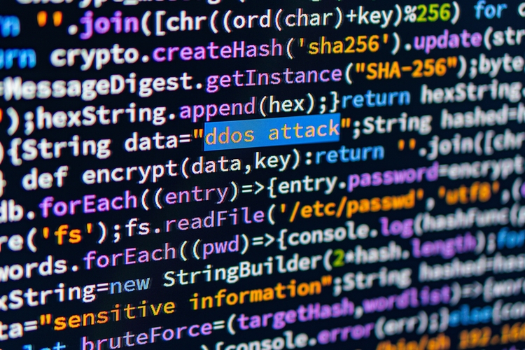 Programmcode mit Begriff “ddos attack”
